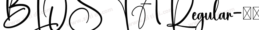 BLOSTA Regular字体转换